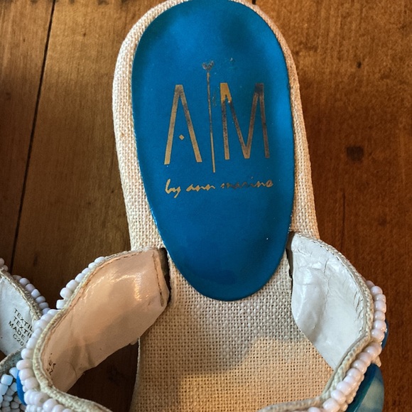 A|M by Ann Marino Shell and Seed Bead Sandal - Picture 3 of 7